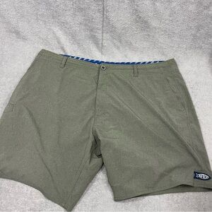 AFTCO Shorts Mens 42 Green Aftech Hybrid Performance Fishing Outdoor Activewear